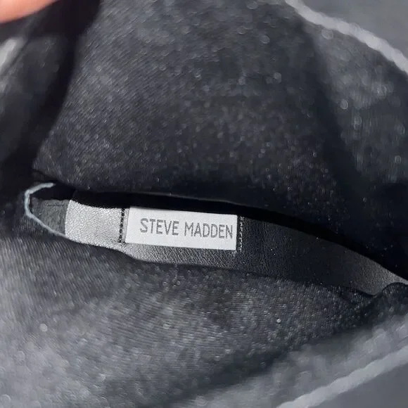 NEW Steve Madden Women's Size 6.5 M Black Leather Alessio Ankle Boot Bootie - Picture 12 of 13